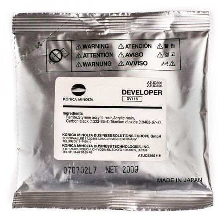 Developer Konica Minolta DV-116 | 55000 pag | Bizhub 164 165 185 215