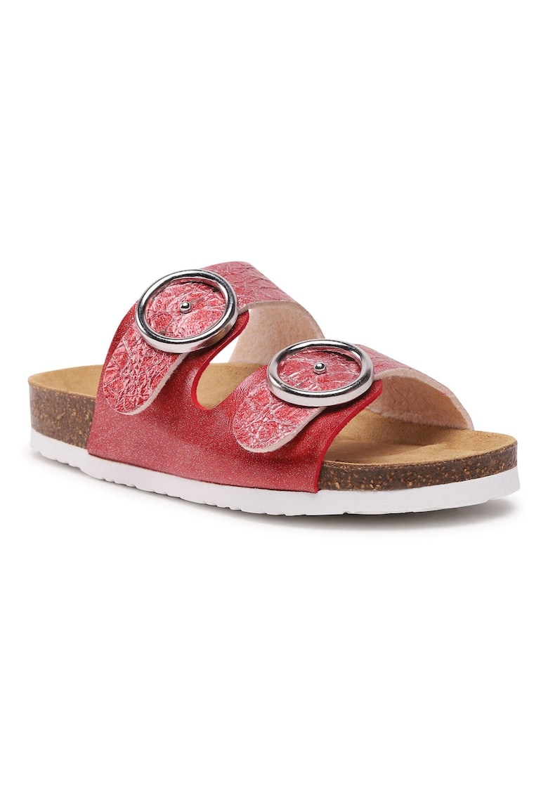 Papuci flip-flop dama - Brinkmann - 302050963 - Piele ecologica - Rosu - Rosu