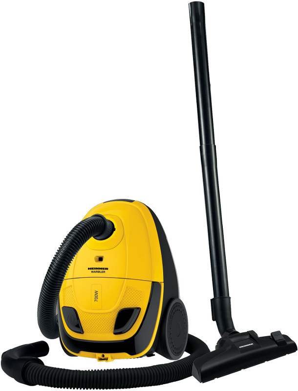Aspirator Heinner HVC-MTB700YL, cu sac, 700W, 2L, Galben