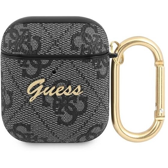 Casti 4G Script Metal Collection compatibila cu Apple AirPods 1/2 Gri