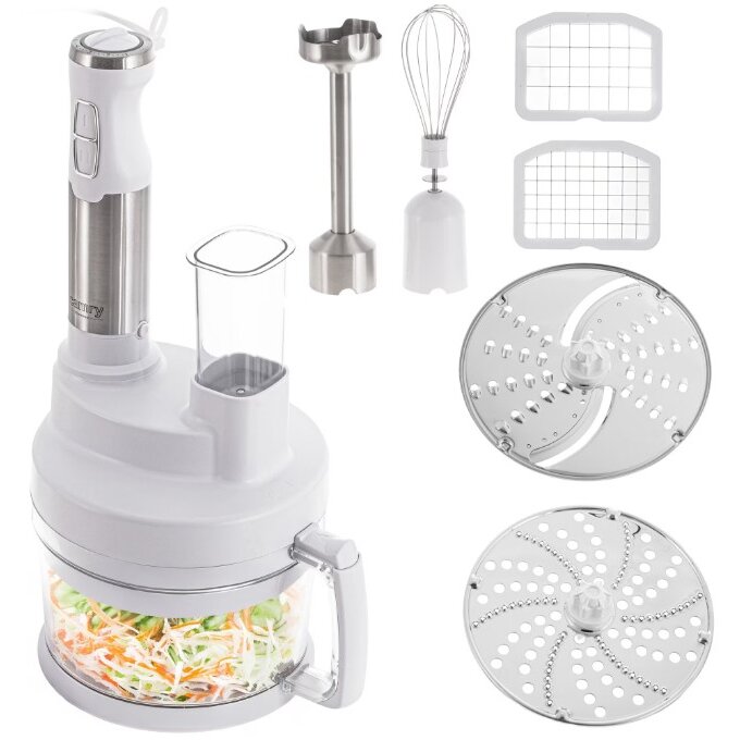 Blender de Mana CR 4623 Multifunctional Bol 2L Accesorii Functie Turbo Putere 1600W Alb