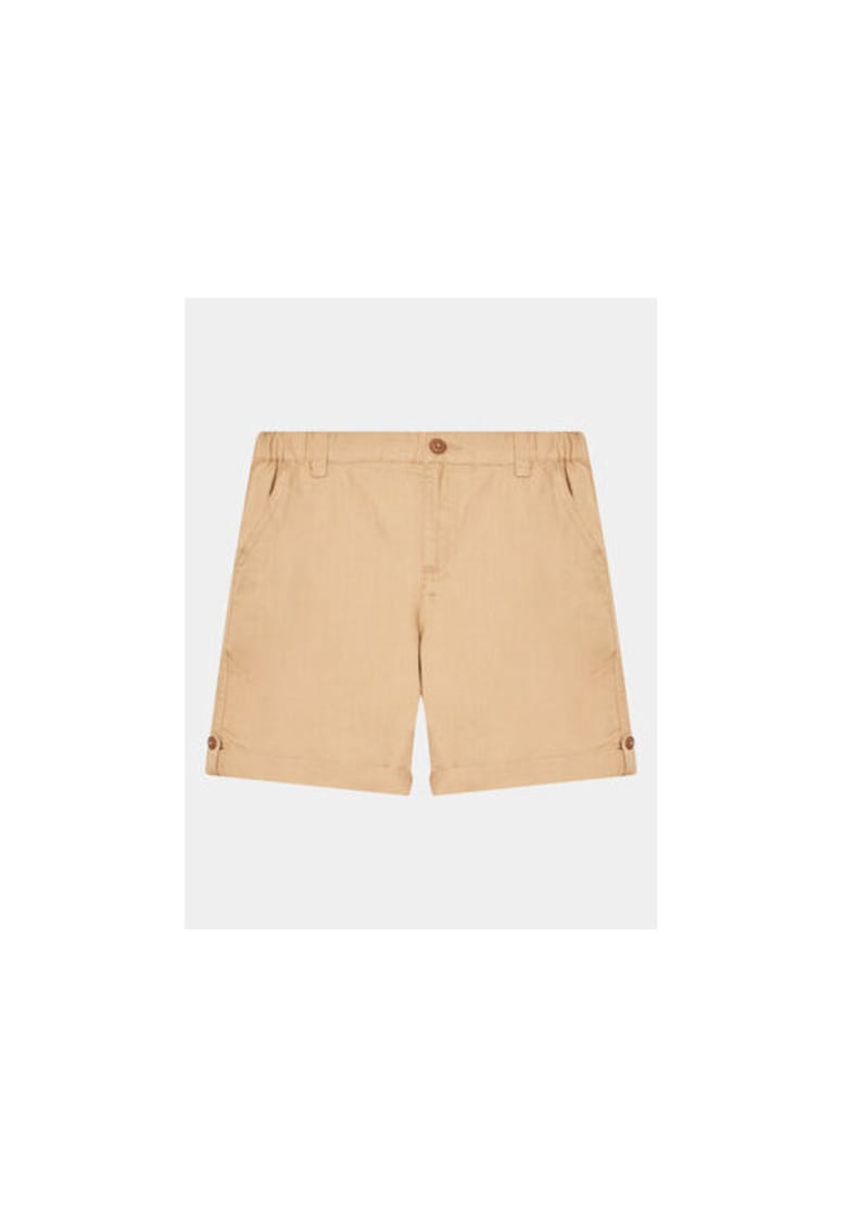 Pantaloni scurti baieti - 301775270 - In/Bumbac - Bej - Bej