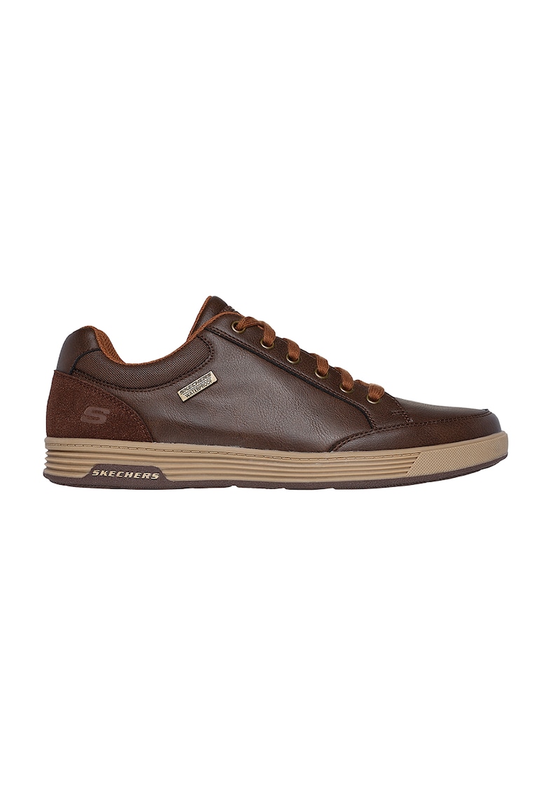 Pantofi sport low-cut de piele ecologica - Maro