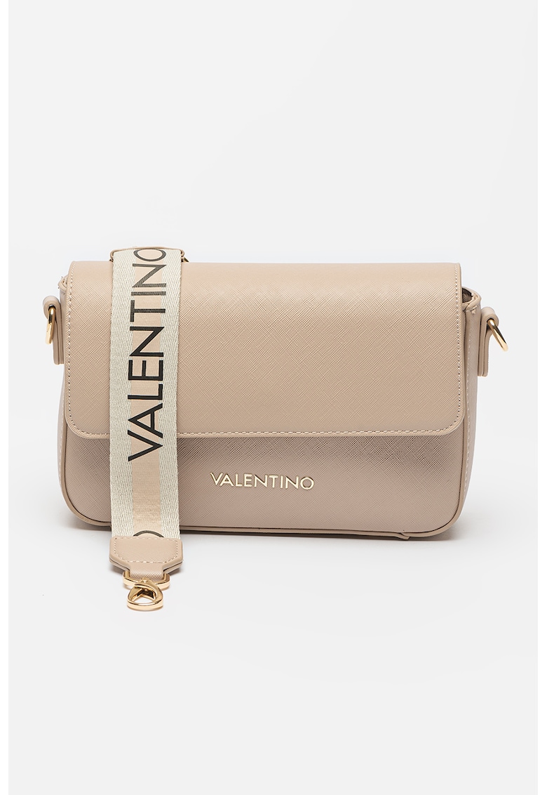 Geanta crossbody de piele ecologica cu barete intersanjabile Zero - Bej