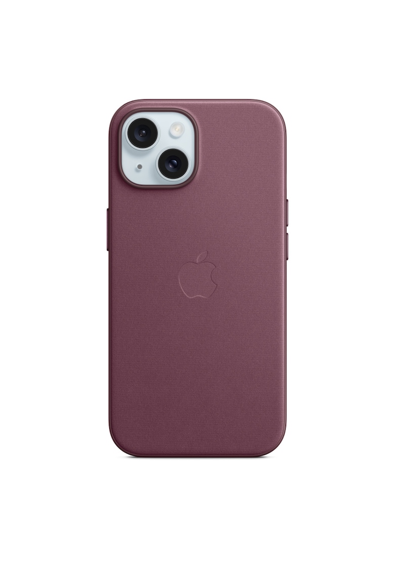 Husa de protectie  FineWoven Case with MagSafe pentru iPhone 15, Visiniu