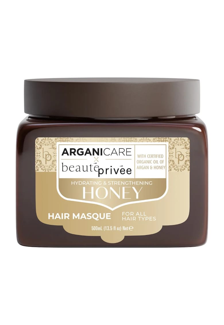 Masca hidratanta si fortifianta pentru par - cu ulei de argan & miere - Honey - beaute privee - 500 ml