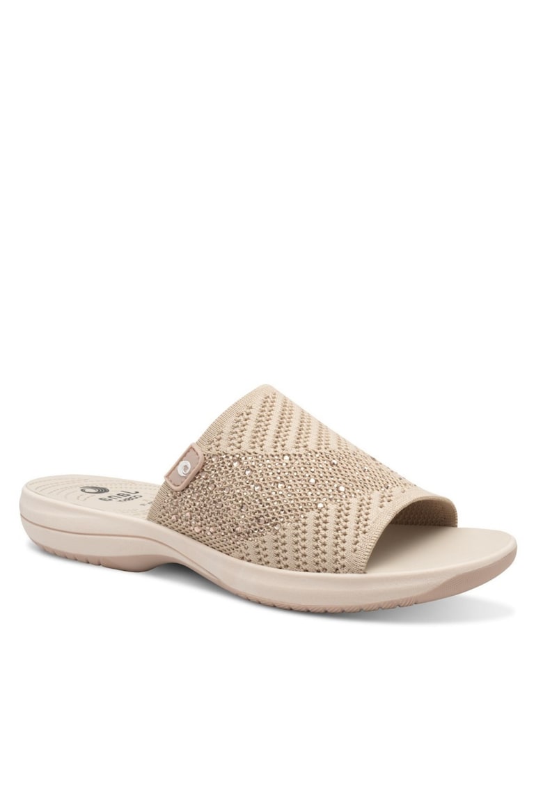 Jana Papuci de damă de culoare pudrat Jana - cu partea superioară elastică 27262-44-520- 07552