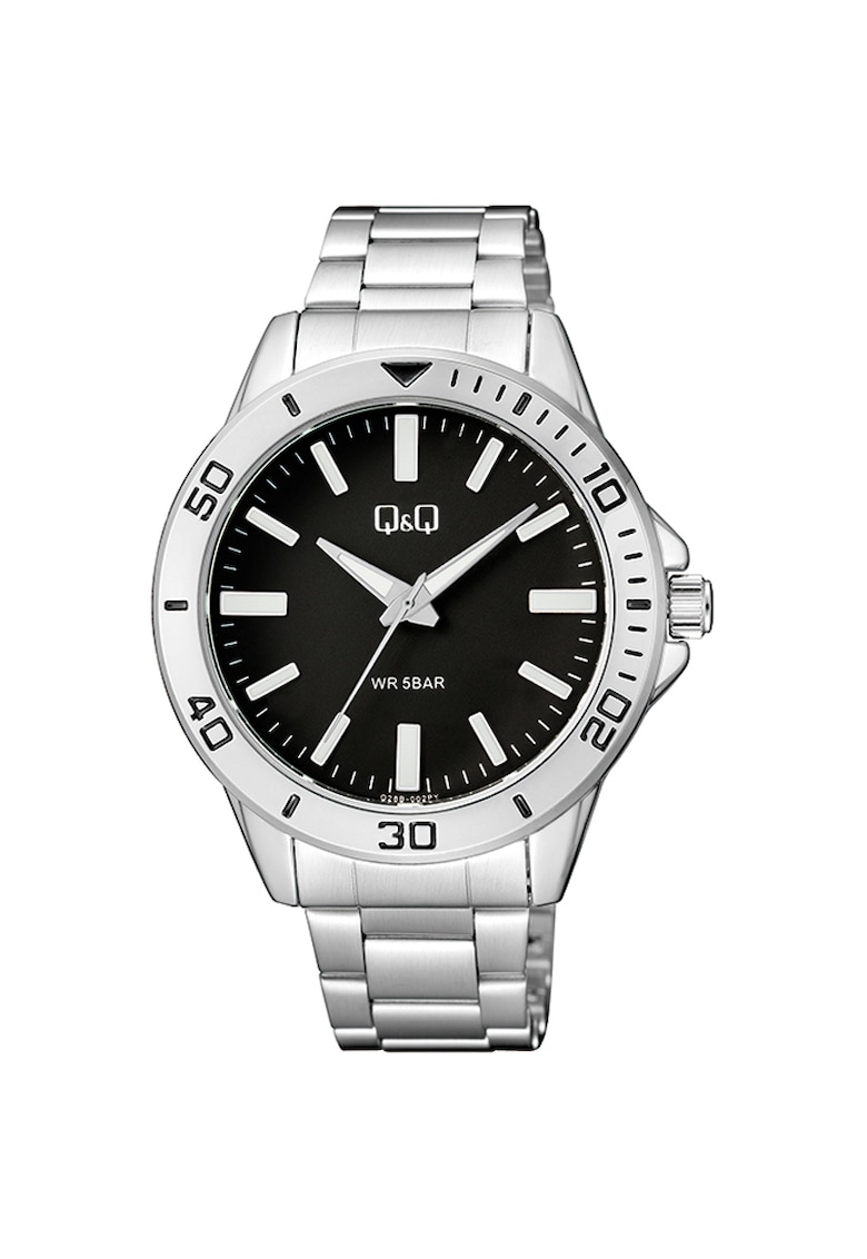 Ceas barbati - Q28B-002PY - Argintiu