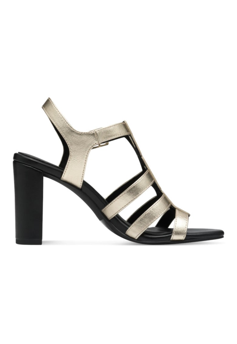 Sandale elegante dama 2-28319-44 - piele ecologica - aurii