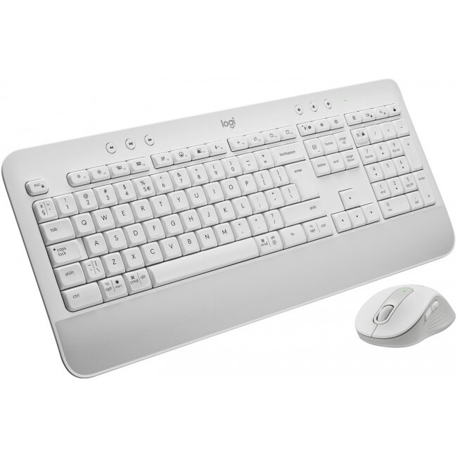 Kit Tastatura + Mouse MK650 Signature Combo Business Alb
