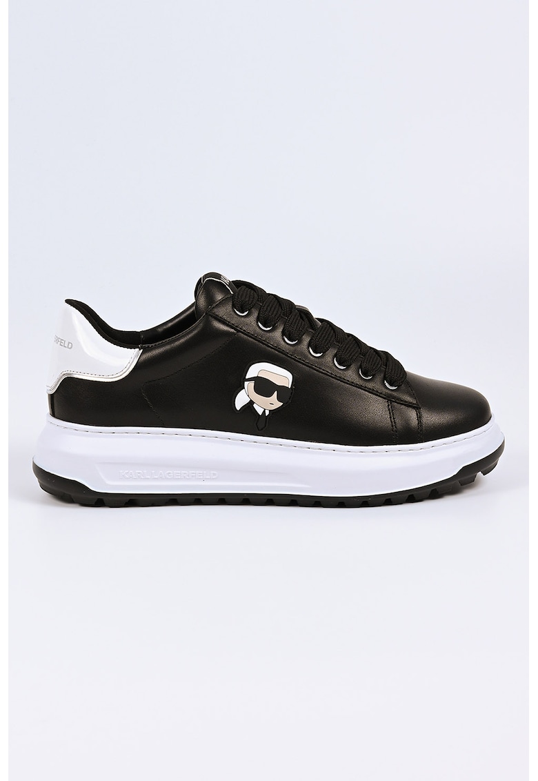 Pantofi sport din piele Kapri Lug - Negru/Alb optic