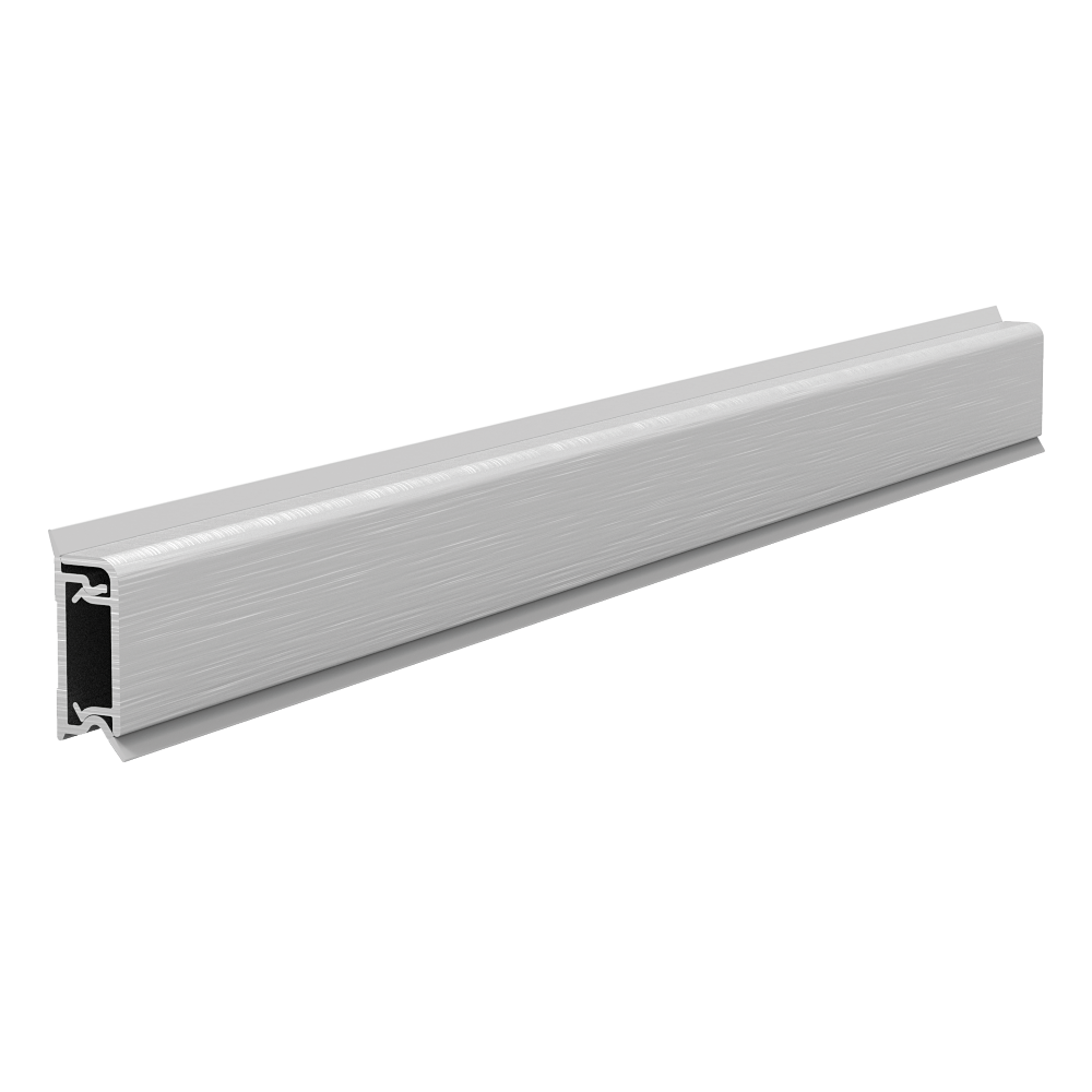 Profil inaltator plat pentru blat, aluminiu mat, 4 m