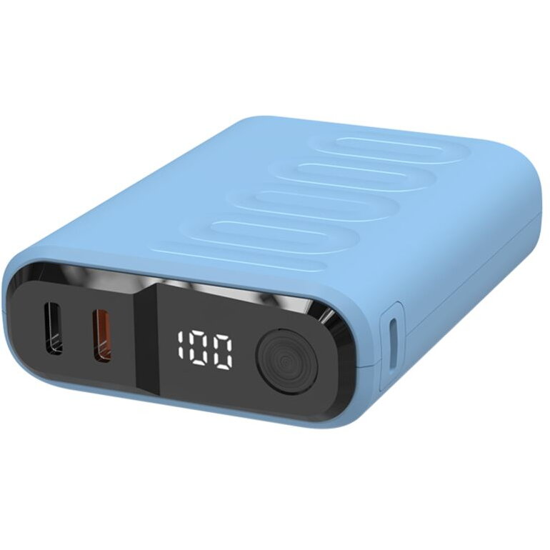 Powerbank Realpower PB-10000C, 10000mAh, albastru