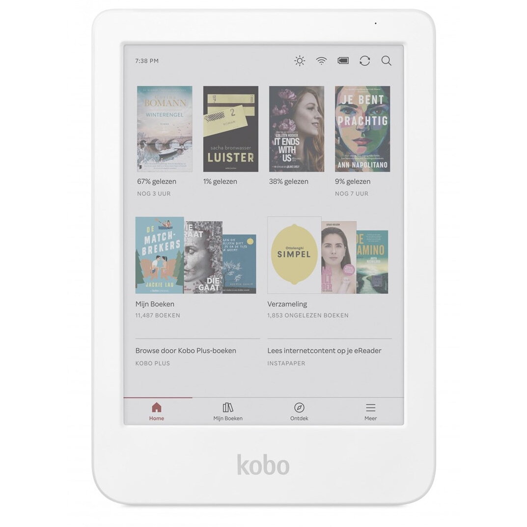 eBook Reader Cititor eBook Kobo Clara Colour 6 E-Ink Kaleido3 16G WI-FI Alb