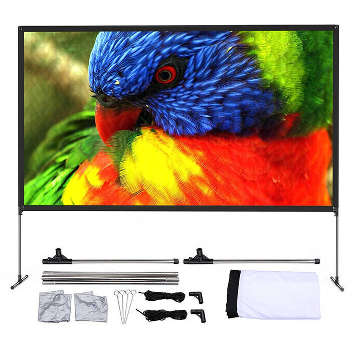 Ecran de proiectie BW-VS6, 80 inch, Format 16:9, Unghi vizualizare 160 de grade, Alb