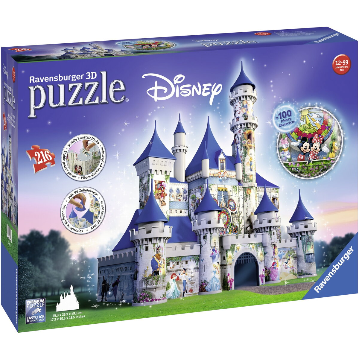 Puzzle Puzzle 3D Ravensburger - Castelul Disney, 216 piese