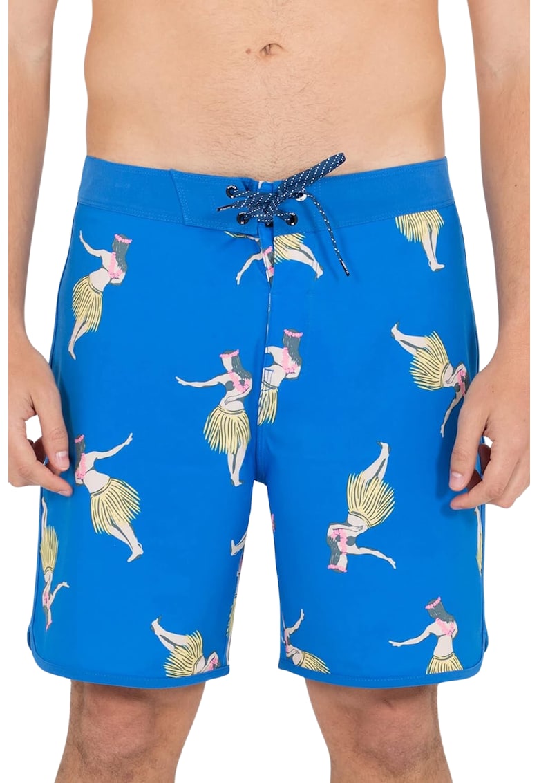 Pantaloni scurti pentru barbati - Poliester - Albastru - W31