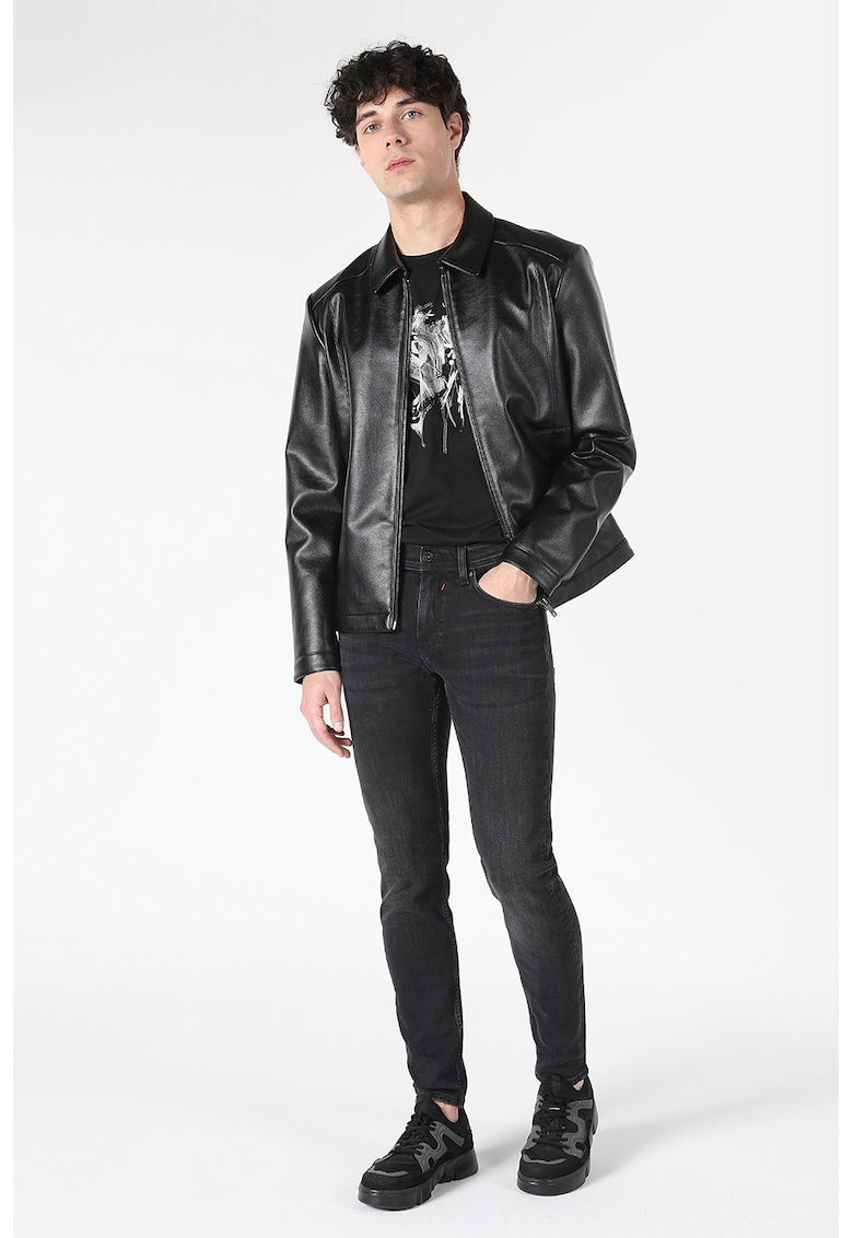 Blugi super slim fit Alex - Gri inchis