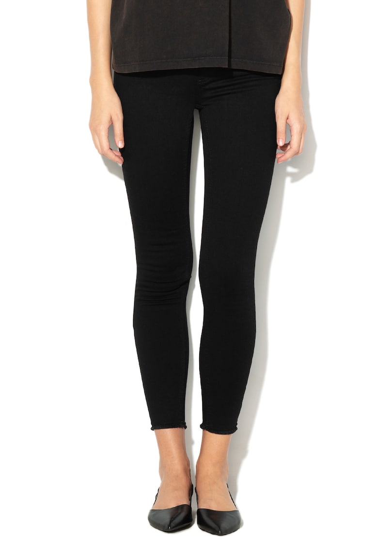 Blugi skinny cu talie medie Blush - Negru