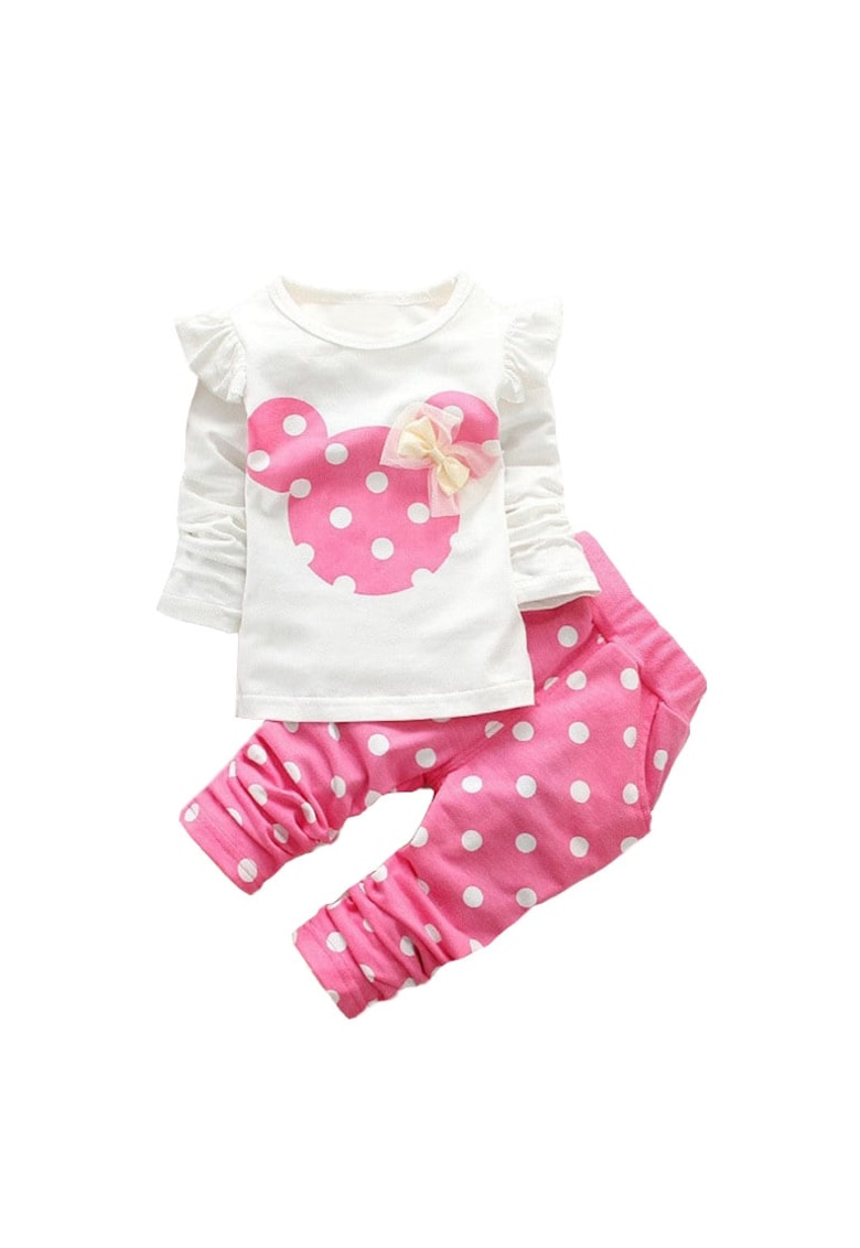 Compleu 2 piese - cu buline - pentru fetite