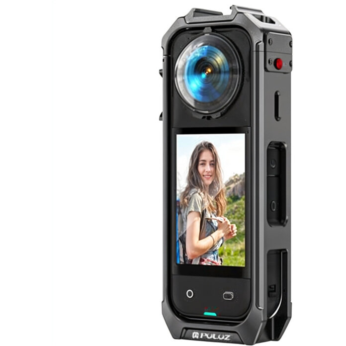 Accesoriu Camera Video Actiune PU748H compatibila cu camera Insta360 X5, Gri