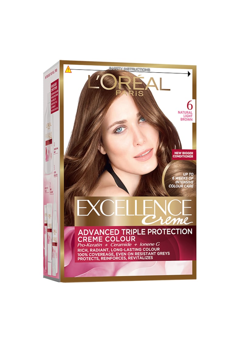 Vopsea de par permanenta cu amoniac Excellence - Blond Inchis