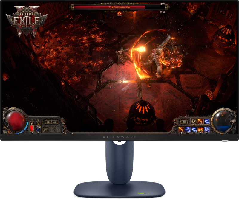 Monitor LED Alienware Gaming AW2725DM 27 inch QHD IPS 1 ms 180 Hz HDR FreeSync & G-Sync Compatible