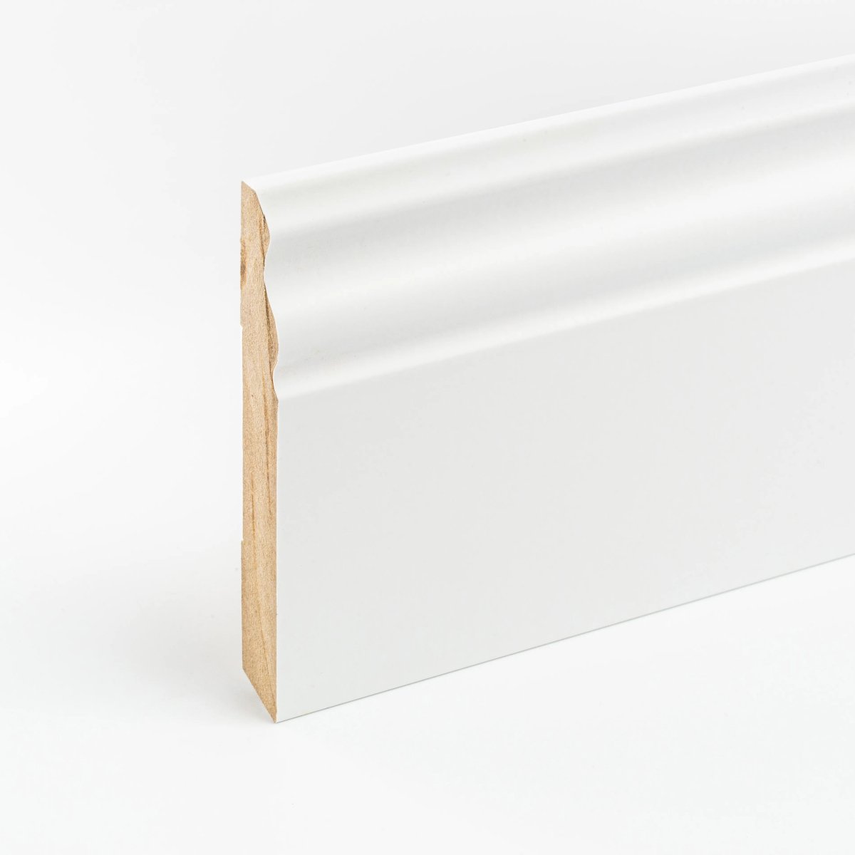 Plinta parchet MDF L120, alb, 2430 x 120 x 16 mm