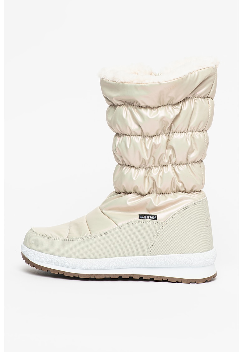 Cizme medii impermeabile cu aspect matlasat Holse - Alb murdar