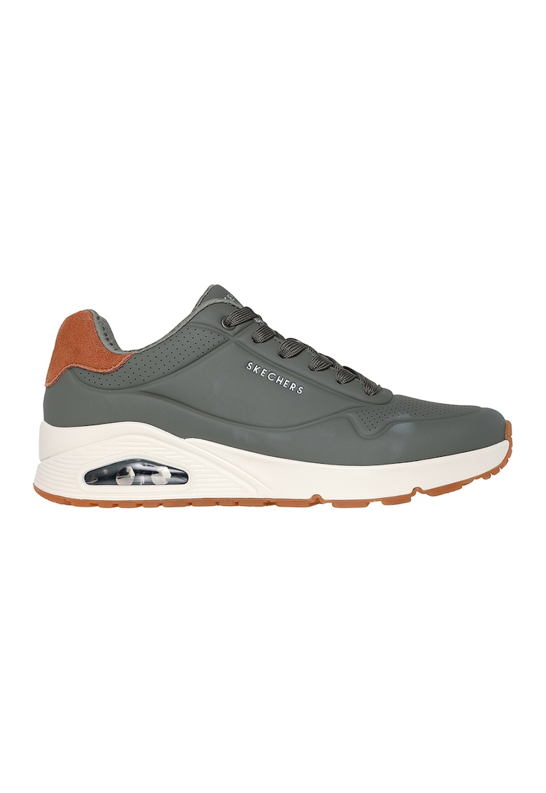 Pantofi sport cu insertii de piele intoarsa Uno-Suited On Air - Kaki