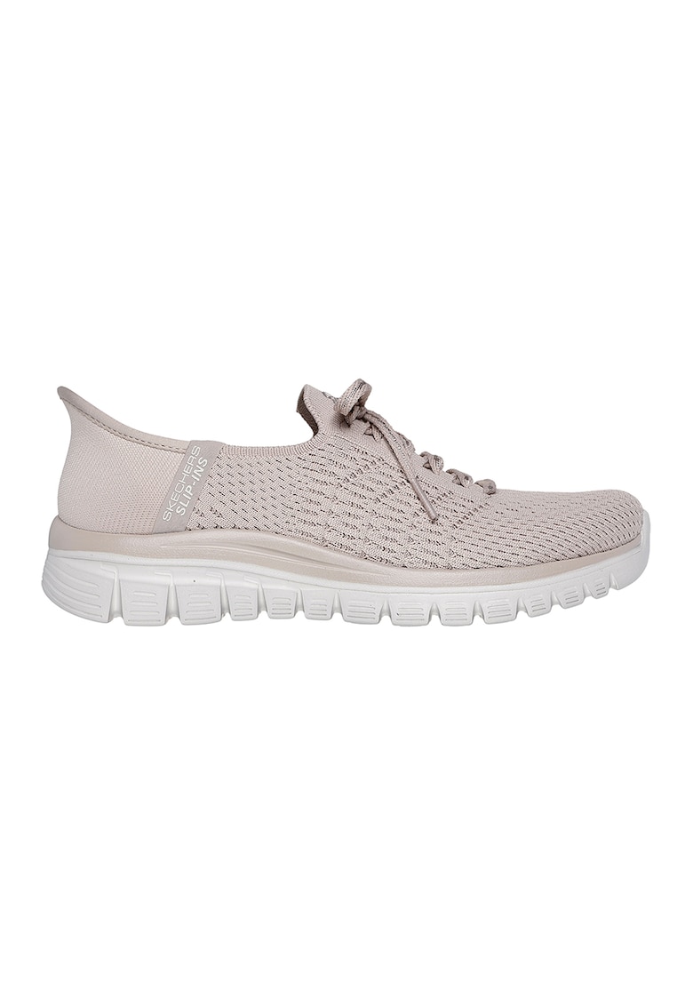 Pantofi sport slip-on Graceful - Maro taupe deschis