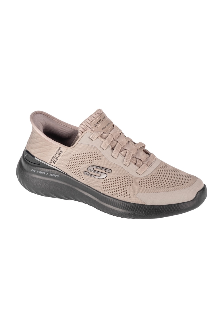 Pantofi sport slip-ins din plasa cu detalii logo Bounder 2.0 - Bej