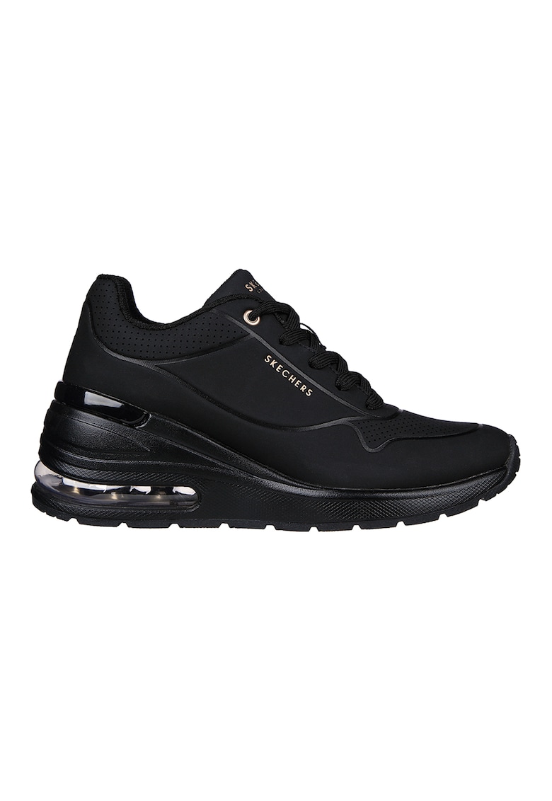 Pantofi sport cu talpa wedge Million Air - Elevated Air - Negru
