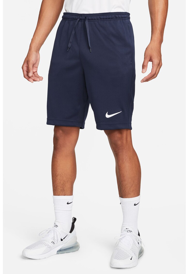 Pantaloni scurti cu monograma pentru fitness - Albastru ultramarin