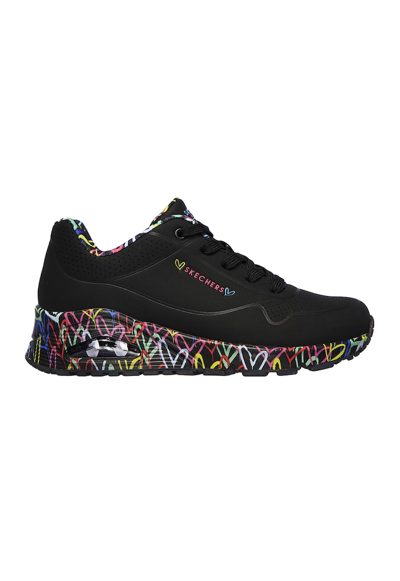 Pantofi sport de piele ecologica Loving Love - Negru