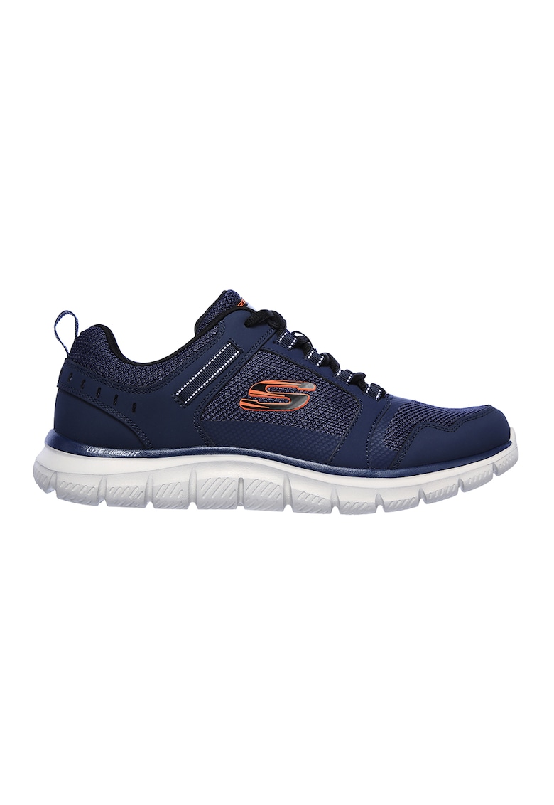 Pantofi cu insertii de piele pentru fitness Track-Knockhill - Portocaliu/Bleumarin