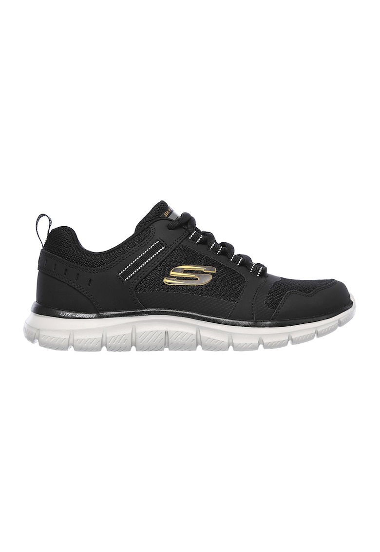 Pantofi cu insertii de piele pentru fitness Track-Knockhill - Negru