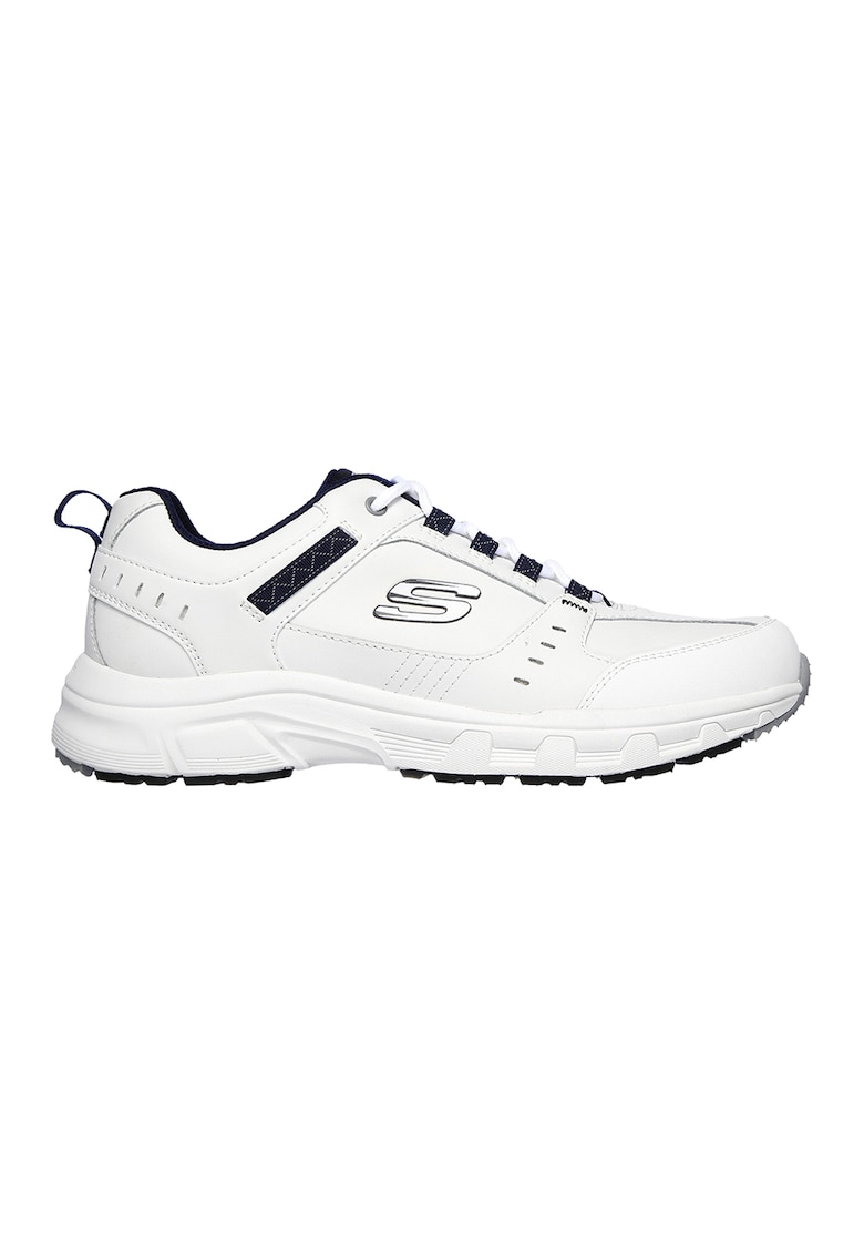 Pantofi sport relaxed fit din piele ecologica Oakcanyon - Alb/Bleumarin