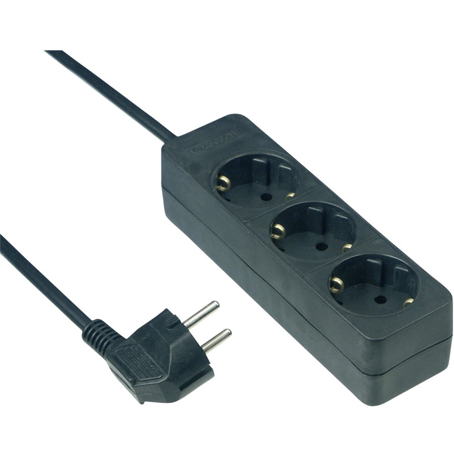 Prelungitor 3 prize 3m Black