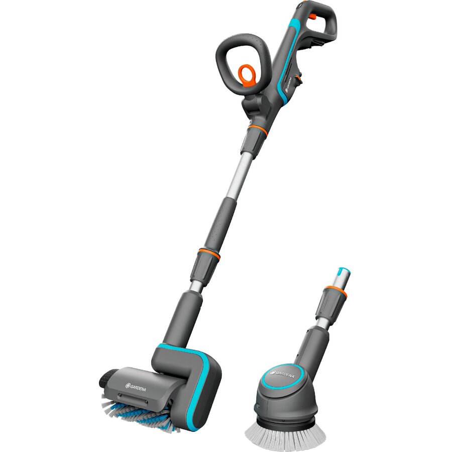 cordless multi-cleaner AquaBrush Universal 18V P4A solo, hard floor cleaner (grey/turquoise, without battery and charger, POWER FOR ALL ALLIANCE)