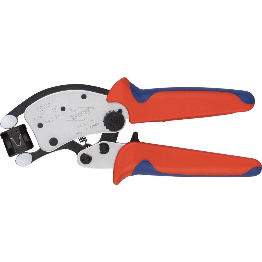 Self-adjusting crimping pliers Twistor T (red/blue, for ferrules)