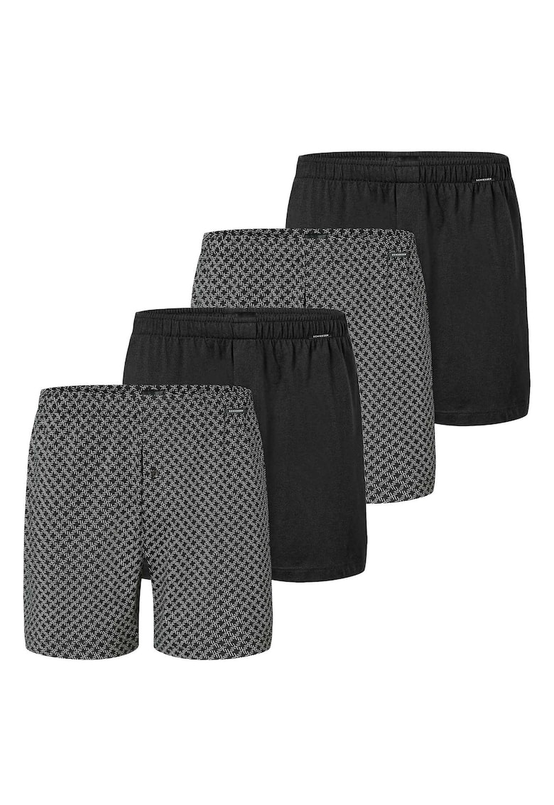 Set de boxeri din bumbac cu talie elastica - 4 perechi