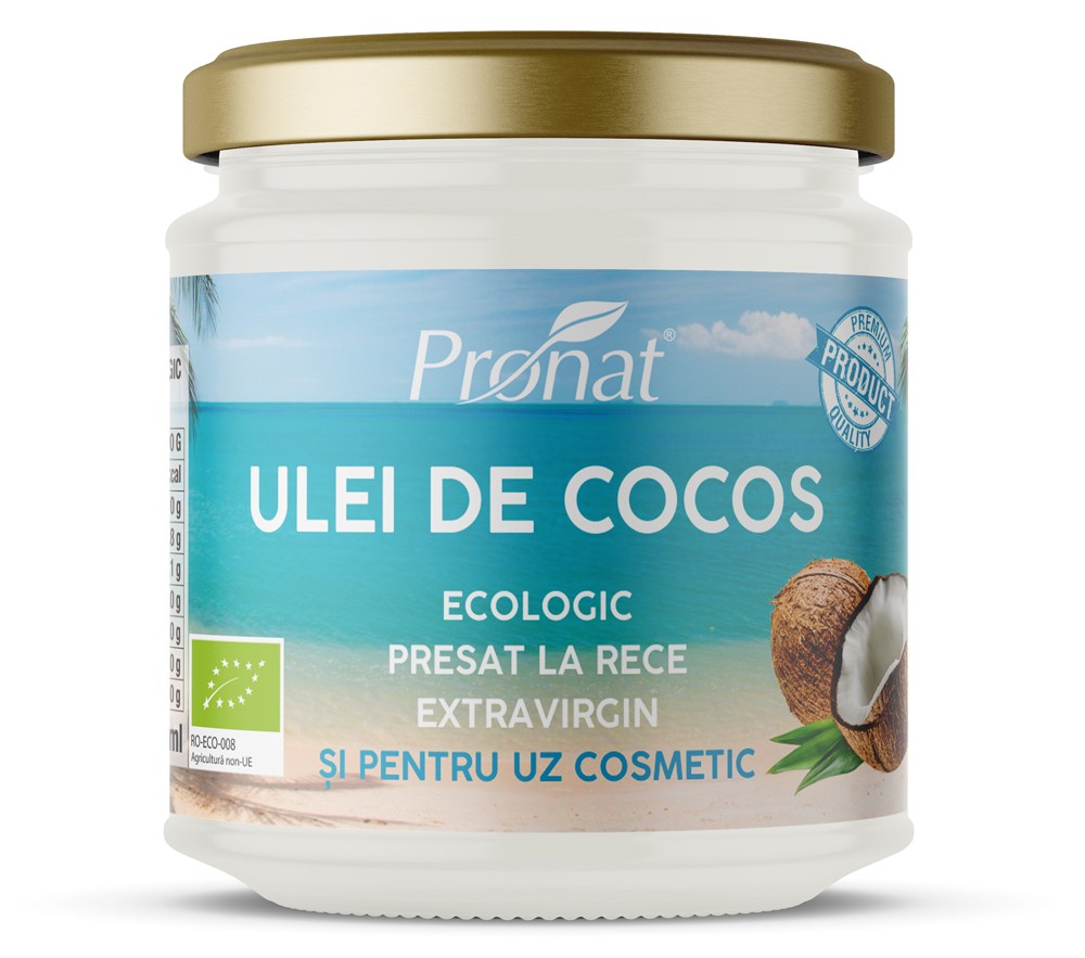 Ulei de cocos extravirgin BIO presat la rece 200ml