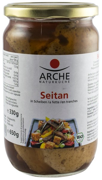 Arche Naturkuche – Seitan BIO felii, 650g/330g