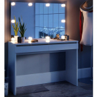SEA264 Set Masa alba toaleta 120 cm cosmetica machiaj oglinda cu LED m