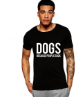Tricou negru barbati Dogs