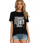 Tricou dama negru Straight Outta Salaj