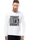 Bluza barbati alba Straight Outta Dorobanti