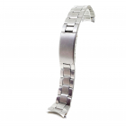 Bratara pentru ceas Argintie din Otel Inoxidabil capete curbate 20mm W