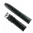 Curea de ceas Neagra din piele naturala 18mm 20mm 22mm WZ3392